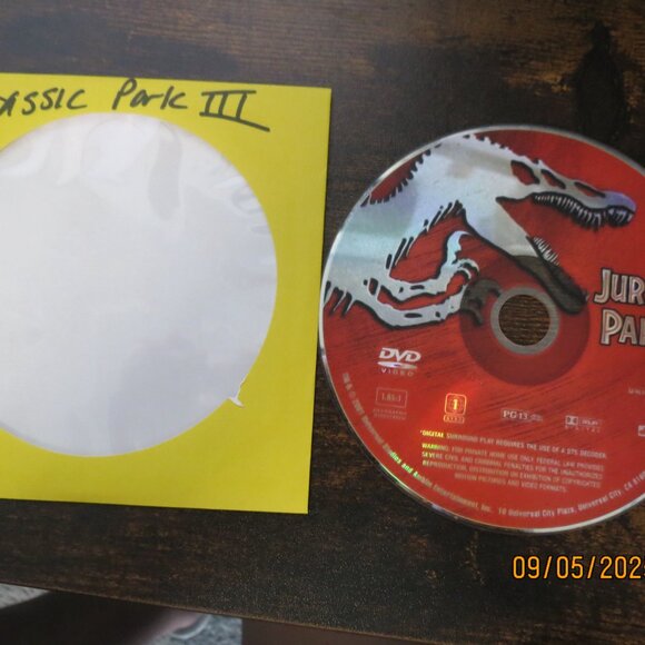 Jurassic Park III DVD ONLY - Picture 2 of 2